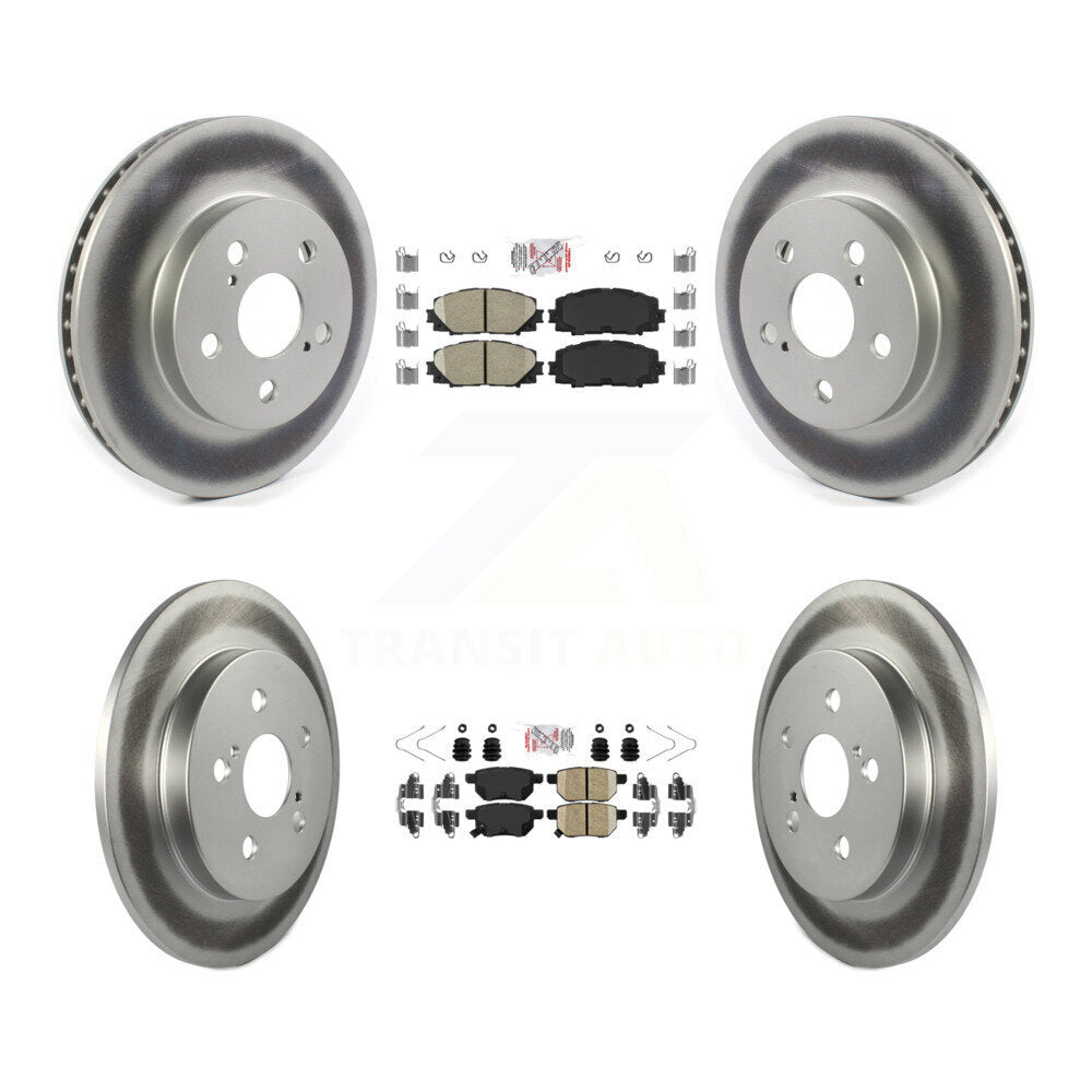 Transit Auto KGA-102629 Disc Brake Kit for 2016-2022 Toyota Corolla, Toyota Prius AWD-e and More - Front and Rear