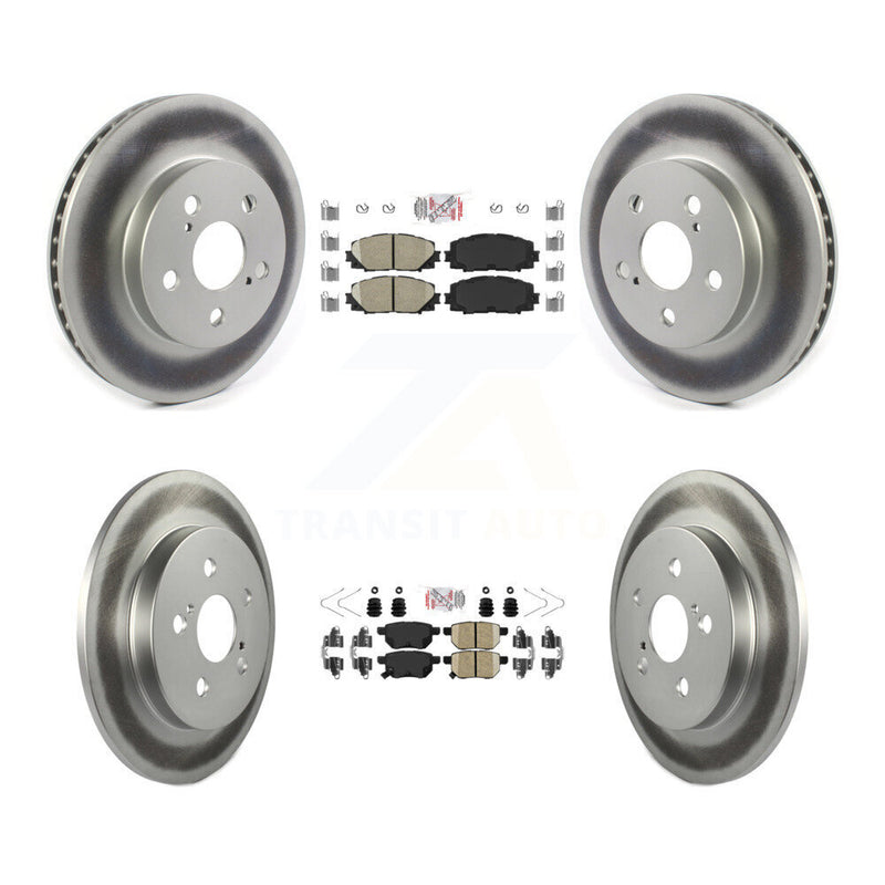 Transit Auto KGA-102630 Disc Brake Kit for 2016-2022 Toyota Corolla, Toyota Prius AWD-e and More - Front and Rear