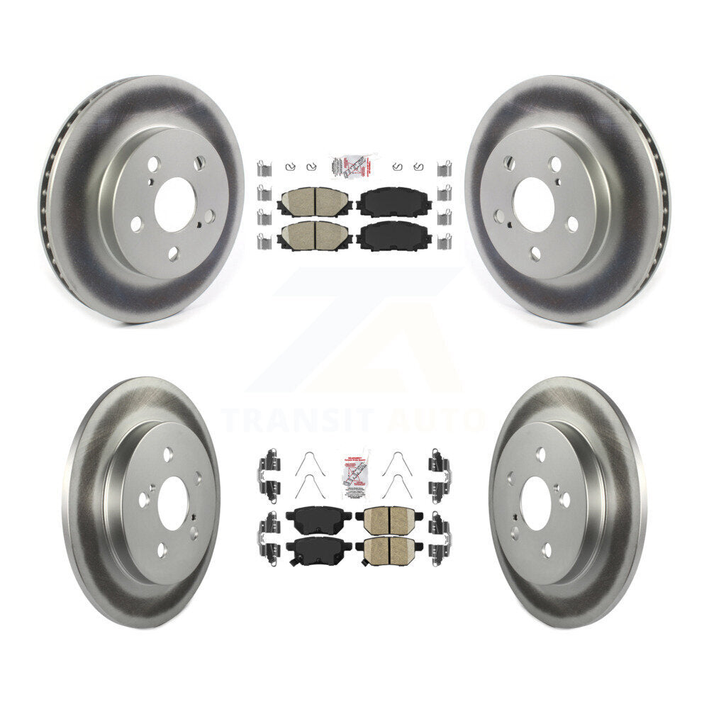 Transit Auto KGA-102631 Disc Brake Kit for 2016-2022 Toyota Corolla, Toyota Prius AWD-e and More - Front and Rear