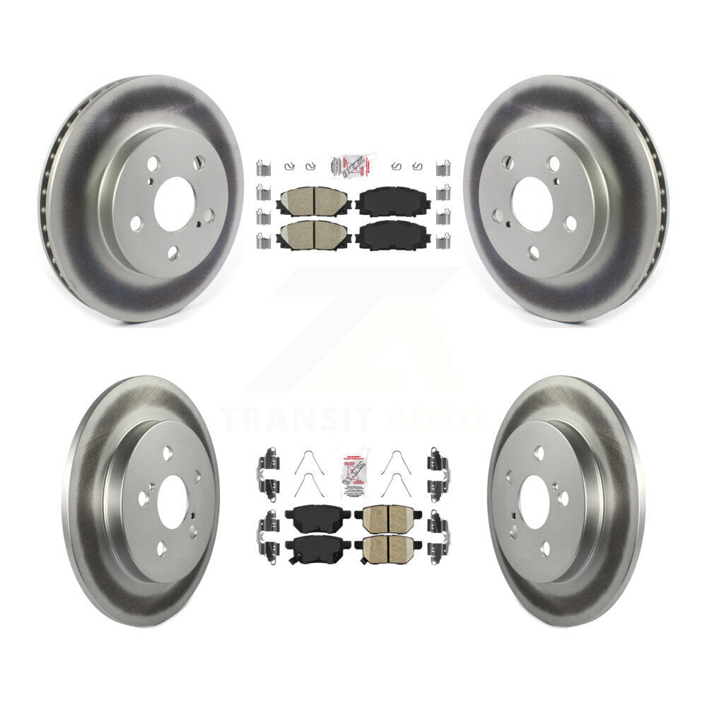 Transit Auto KGA-102632 Disc Brake Kit for 2016-2022 Toyota Corolla, Toyota Prius AWD-e and More - Front and Rear