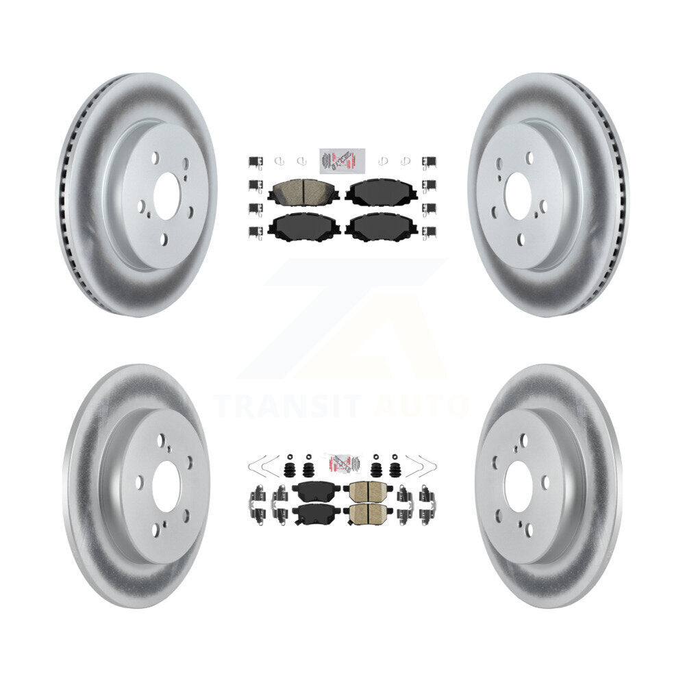 Transit Auto KGA-102634 Disc Brake Kit for 2019 Toyota Corolla - Front and Rear