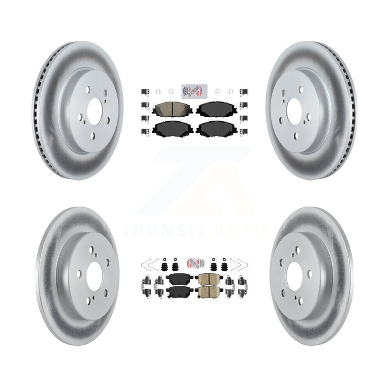 Transit Auto KGA-102634 Disc Brake Kit for 2019 Toyota Corolla - Front and Rear
