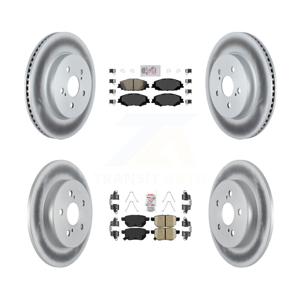 Transit Auto KGA-102636 Disc Brake Kit for 2019 Toyota Corolla - Front and Rear