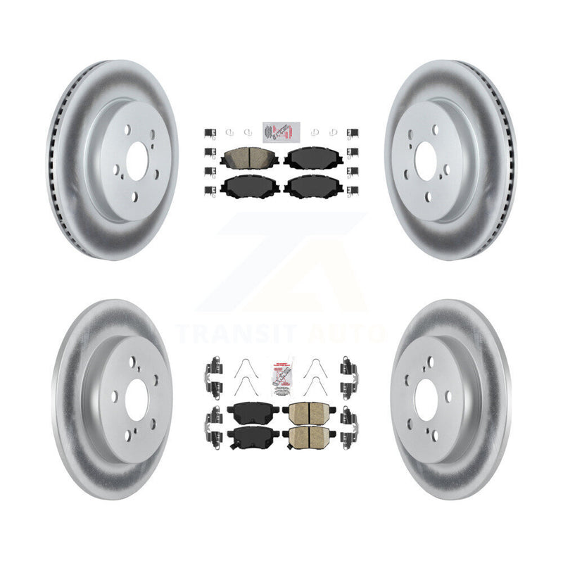 Transit Auto KGA-102636 Disc Brake Kit for 2019 Toyota Corolla - Front and Rear