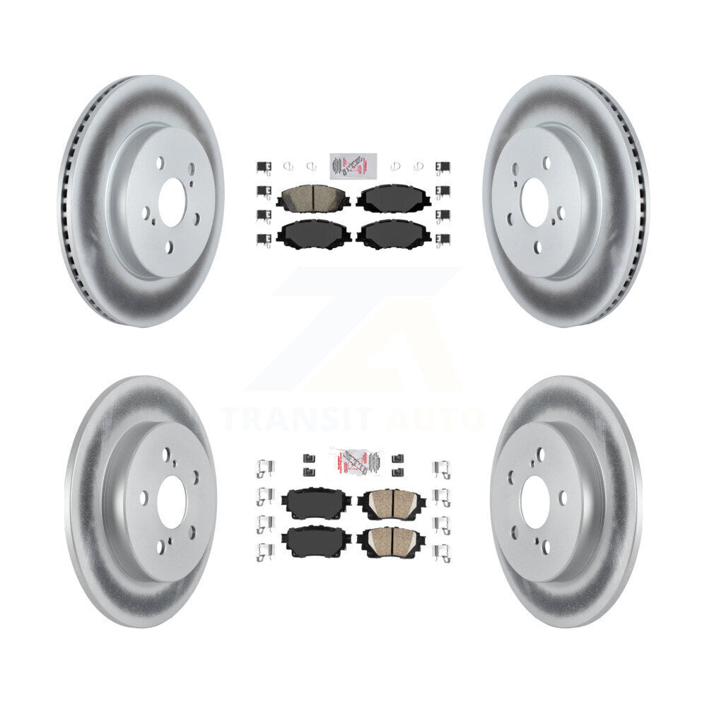 Transit Auto KGA-102638 Disc Brake Kit for 2019-2024 Toyota Corolla - Front and Rear
