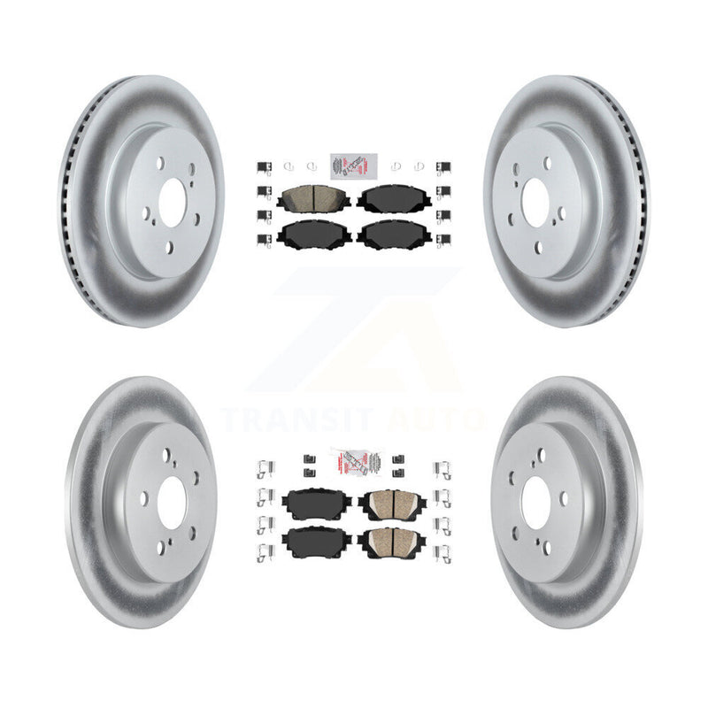 Transit Auto KGA-102638 Disc Brake Kit for 2019-2024 Toyota Corolla - Front and Rear
