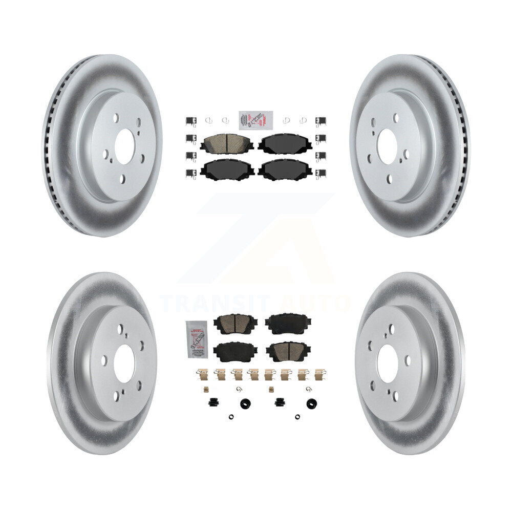 Transit Auto KGA-102640 Disc Brake Kit for 2019-2024 Toyota Corolla - Front and Rear