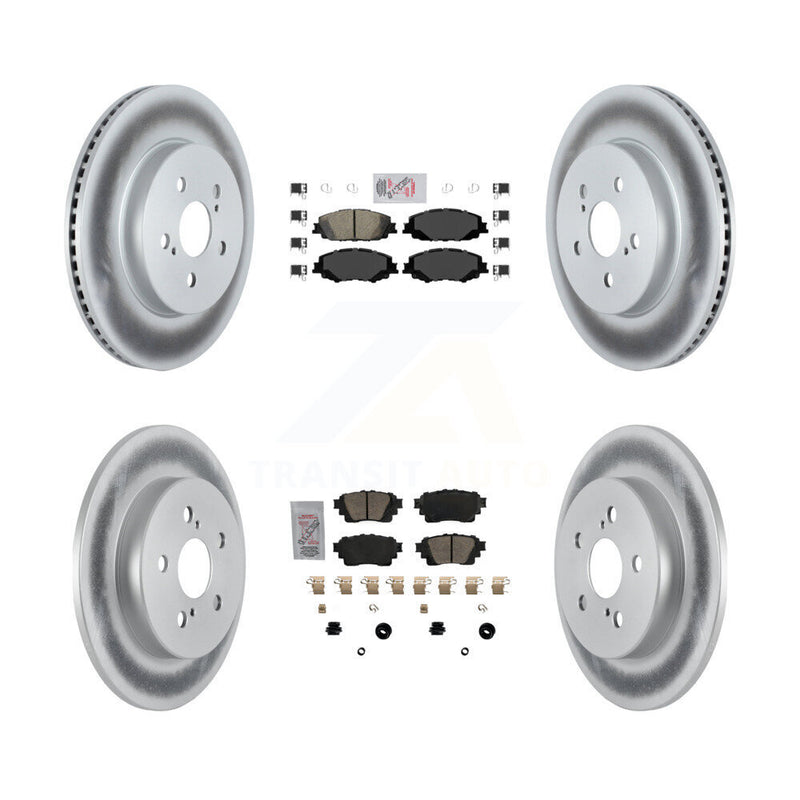 Transit Auto KGA-102640 Disc Brake Kit for 2019-2024 Toyota Corolla - Front and Rear