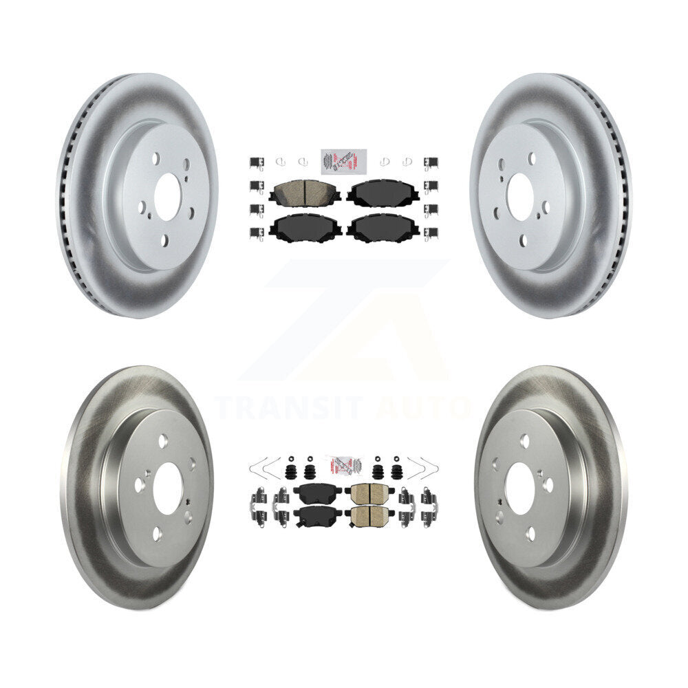 Transit Auto KGA-102641 Disc Brake Kit for 2020-2022 Toyota Corolla, Toyota Prius Prime - Front and Rear