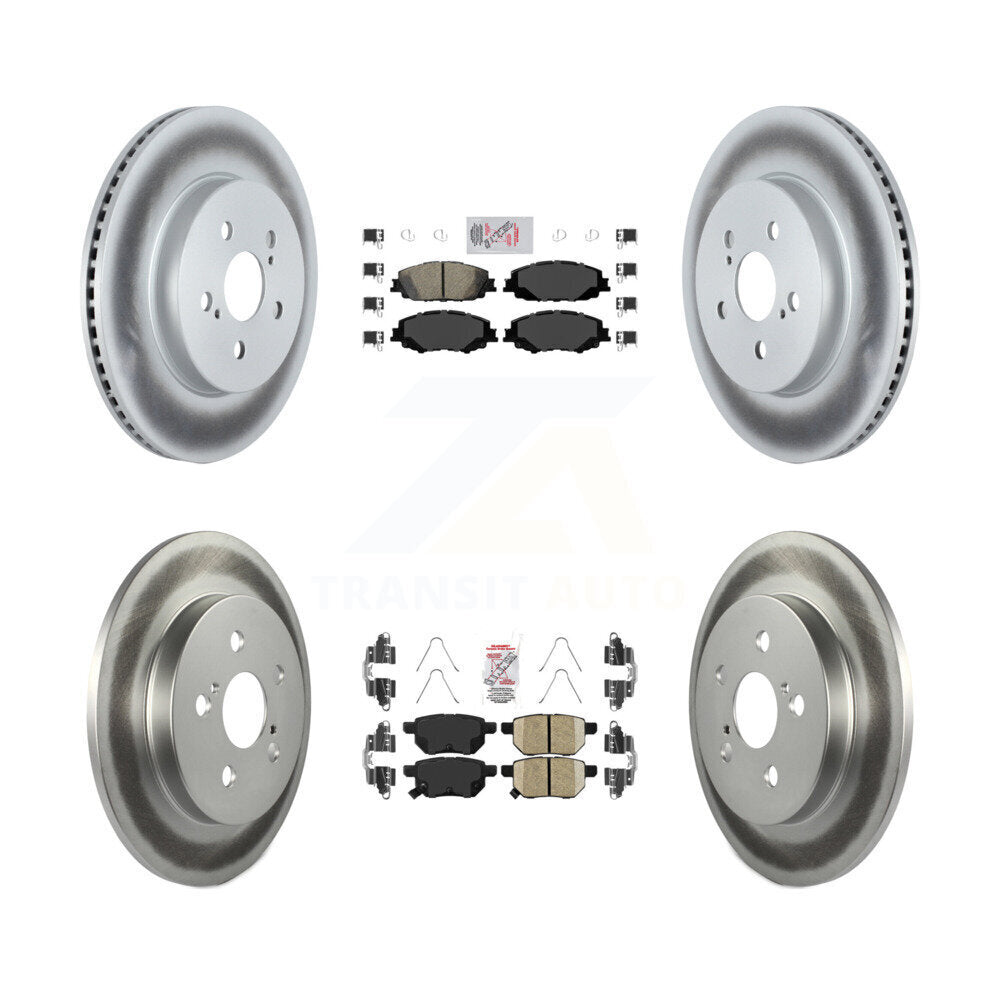 Transit Auto KGA-102642 Disc Brake Kit for 2020-2022 Toyota Corolla, Toyota Prius Prime - Front and Rear