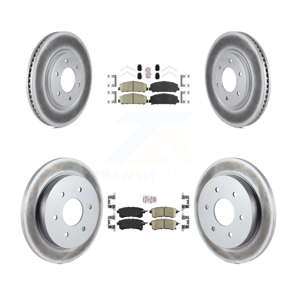 Transit Auto KGA-102650 Disc Brake Kit for 2017-2019 Nissan Armada - Front and Rear