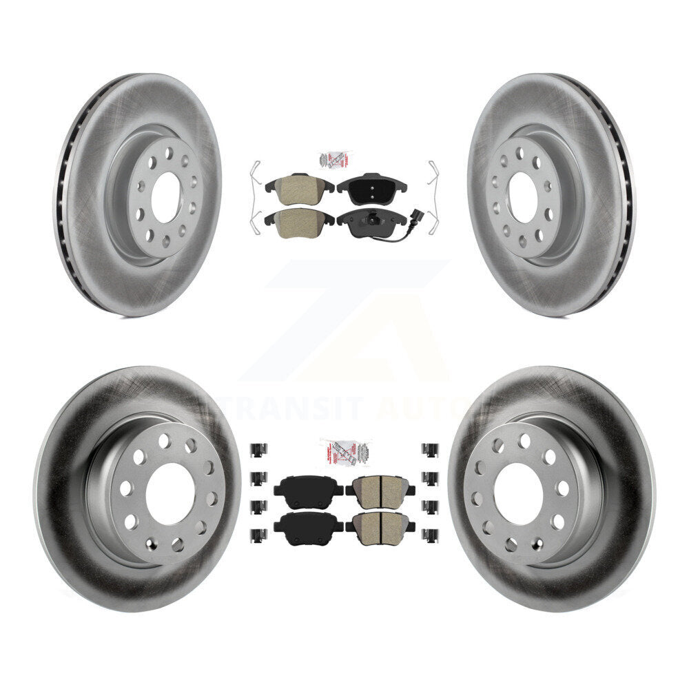 Transit Auto KGA-102667 Disc Brake Kit for 2012-2014 Volkswagen Passat - Front and Rear