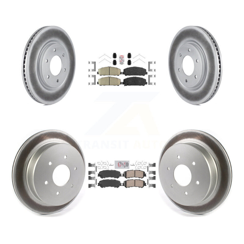 Transit Auto KGA-102701 Disc Brake Kit for 2017-2023 Nissan TITAN - Front and Rear