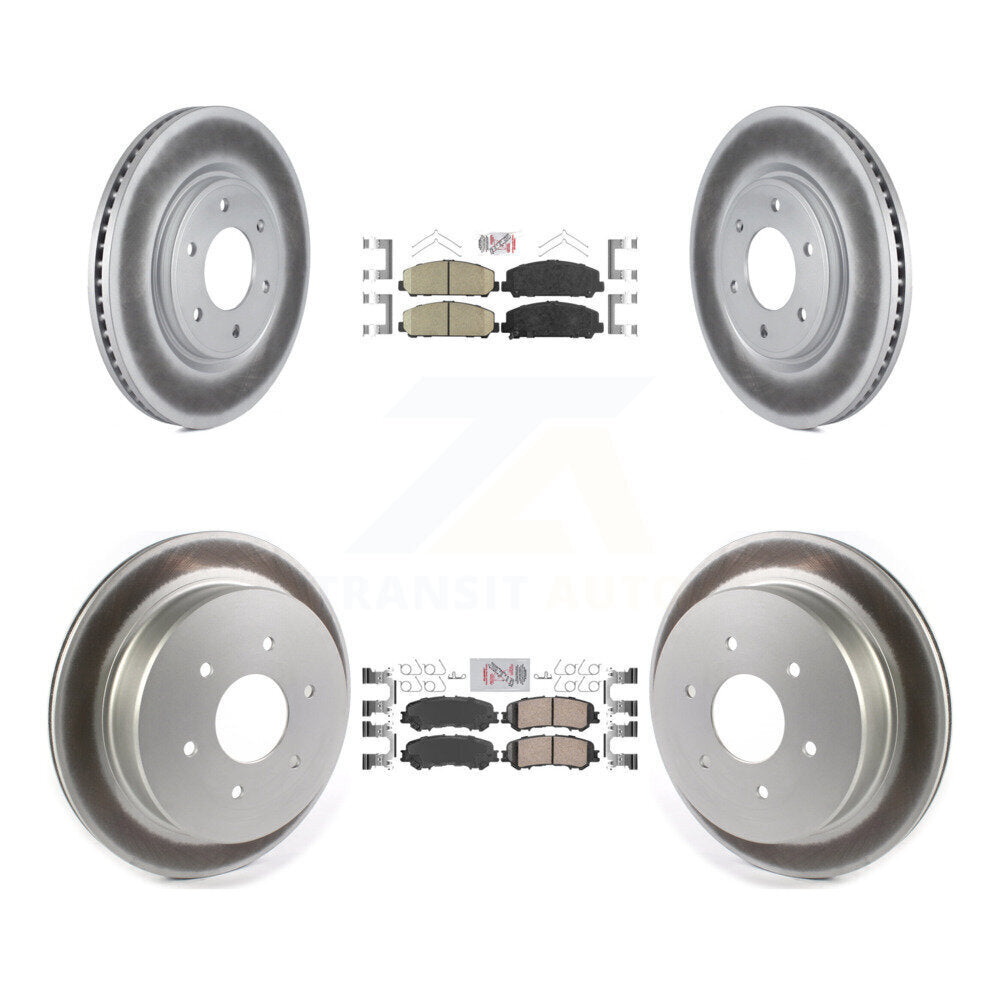 Transit Auto KGA-102702 Disc Brake Kit for 2017-2023 Nissan TITAN - Front and Rear
