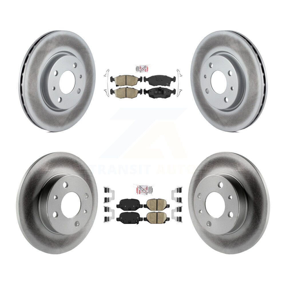Transit Auto KGA-102730 Disc Brake Kit for 2012-2017 Fiat 500 - Front and Rear