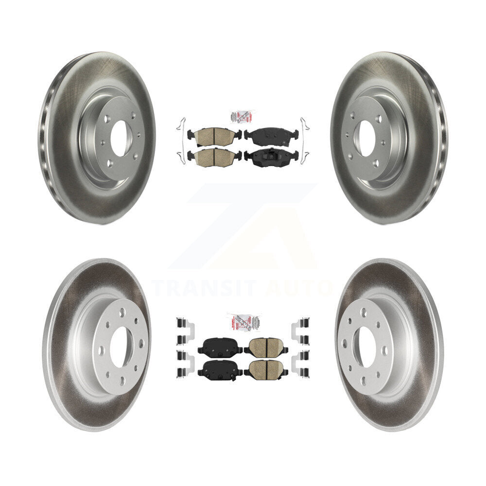 Transit Auto KGA-102731 Disc Brake Kit for 2013-2019 Fiat 500 - Front and Rear