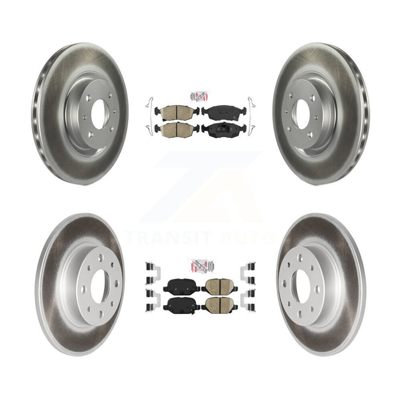 Transit Auto KGA-102731 Disc Brake Kit for 2013-2019 Fiat 500 - Front and Rear