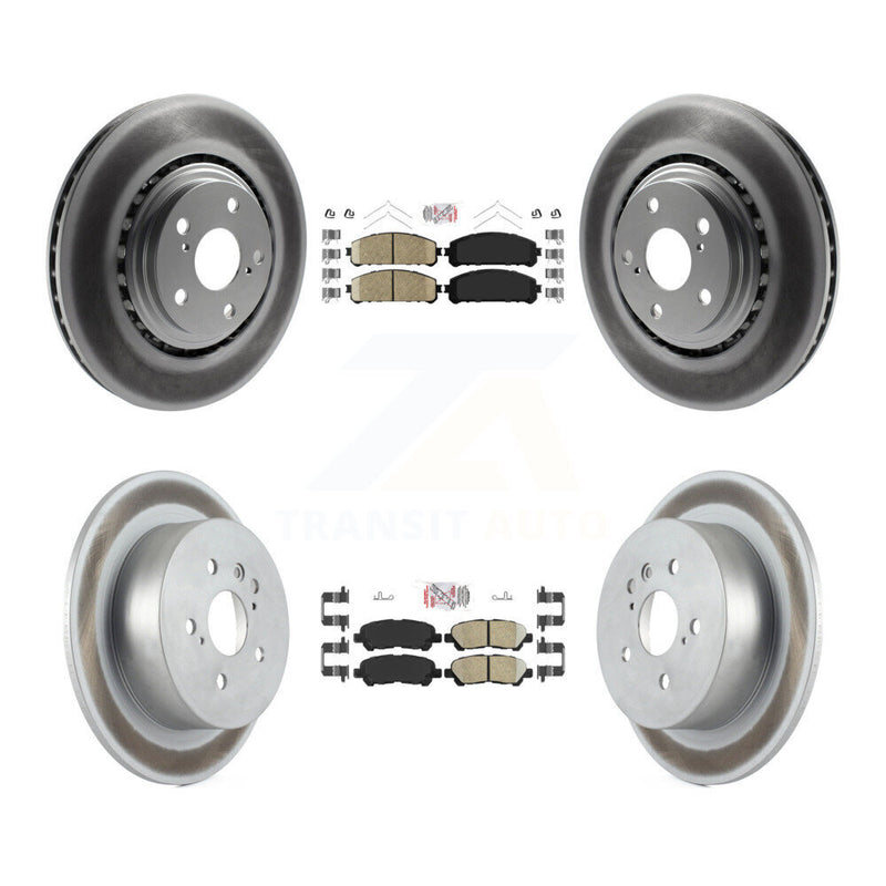 Transit Auto KGA-102762 Disc Brake Kit for 2008-2013 Toyota Highlander - Front and Rear