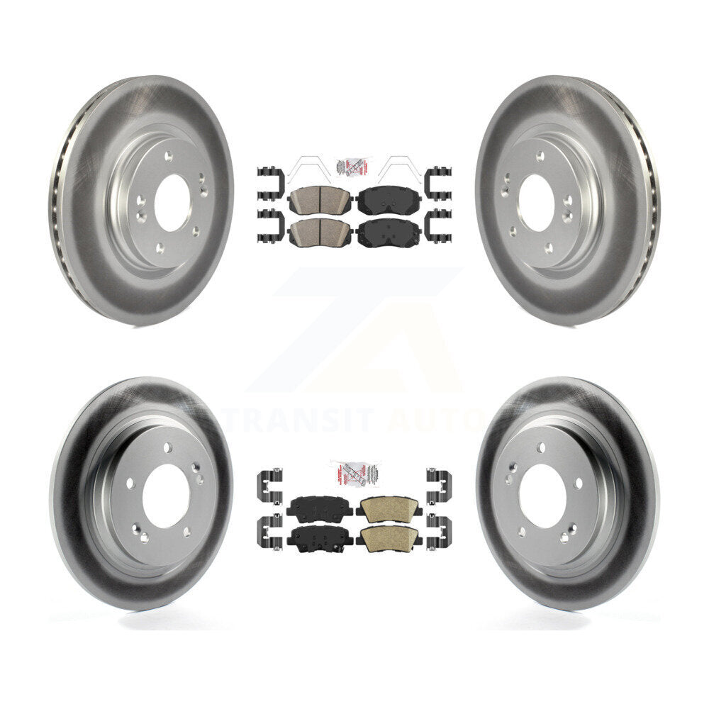 Transit Auto KGA-102779 Disc Brake Kit for 2018-2022 Kia Forte5, Hyundai Elantra GT - Front and Rear