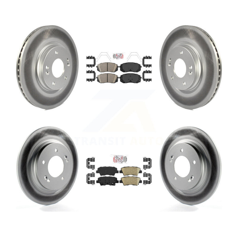 Transit Auto KGA-102779 Disc Brake Kit for 2018-2022 Kia Forte5, Hyundai Elantra GT - Front and Rear
