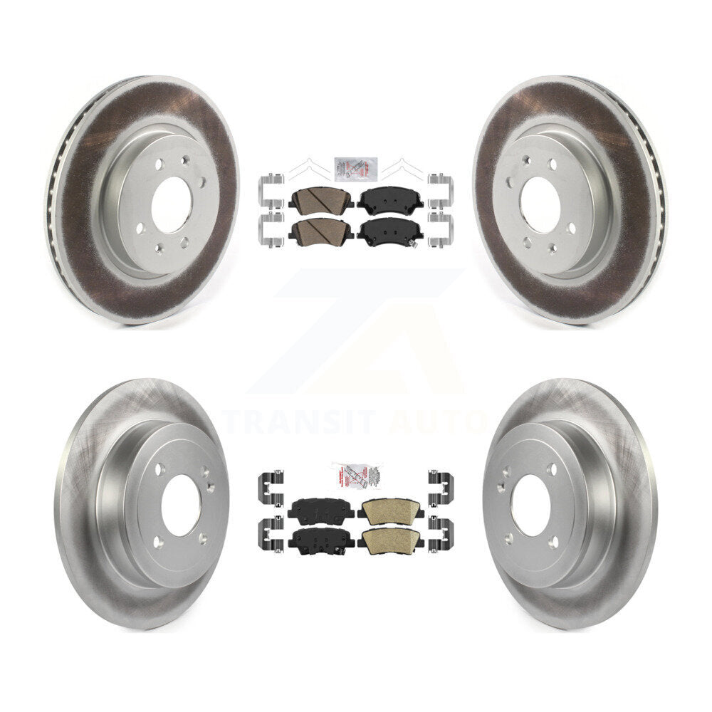 Transit Auto KGA-102780 Disc Brake Kit for 2018-2023 Kia Rio, Hyundai Accent - Front and Rear