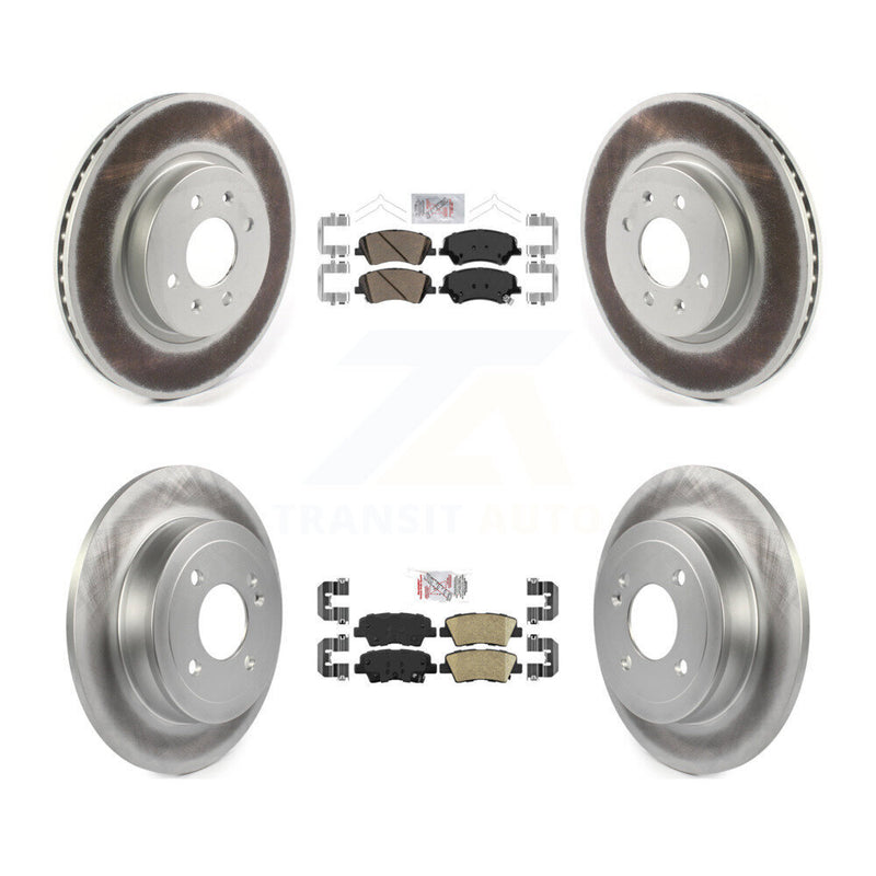 Transit Auto KGA-102780 Disc Brake Kit for 2018-2023 Kia Rio, Hyundai Accent - Front and Rear