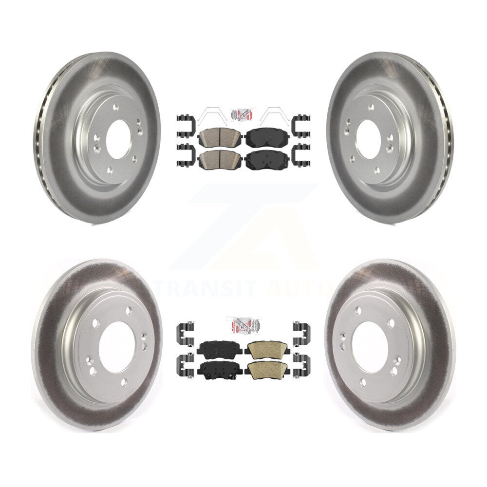 Transit Auto KGA-102781 Disc Brake Kit for 2019-2023 Kia Forte, Kia Forte5, Hyundai Veloster - Front and Rear