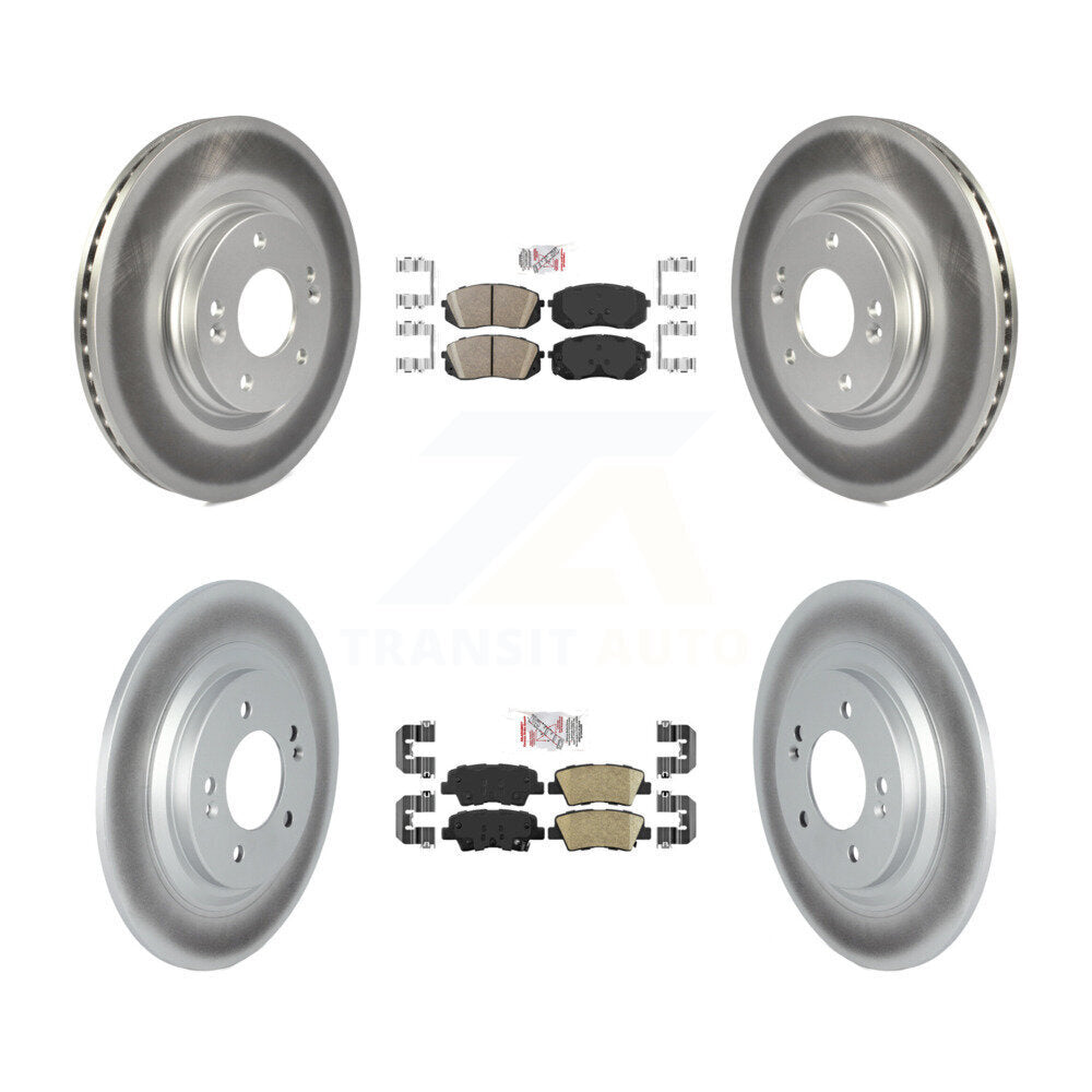 Transit Auto KGA-102783 Disc Brake Kit for 2019-2023 Hyundai Kona Electric, Kia Niro EV - Front and Rear