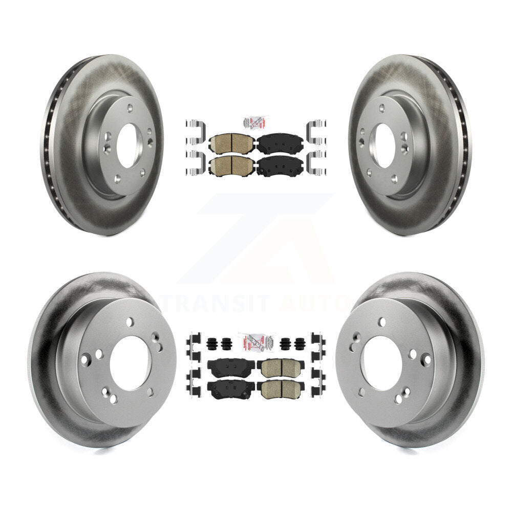 Transit Auto KGA-102811 Disc Brake Kit for 2005-2010 Hyundai Sonata, Kia Magentis and More - Front and Rear