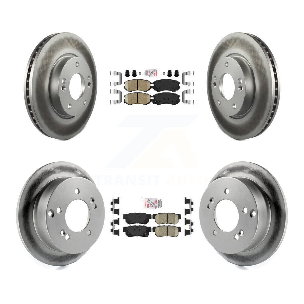 Transit Auto KGA-102812 Disc Brake Kit for 2005-2010 Hyundai Sonata, Kia Magentis and More - Front and Rear