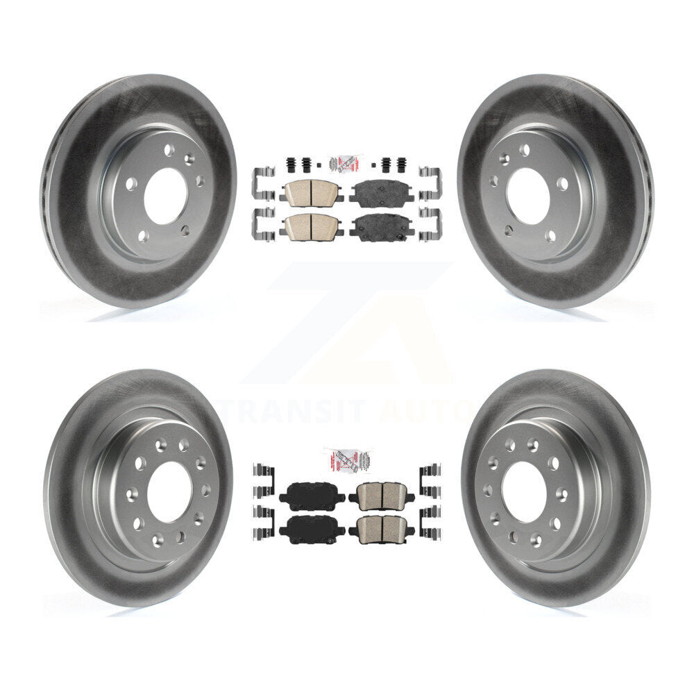 Transit Auto KGA-102841 Disc Brake Kit for 2018-2020 Chevrolet Equinox, GMC Terrain, Chevrolet Malibu - Front and Rear