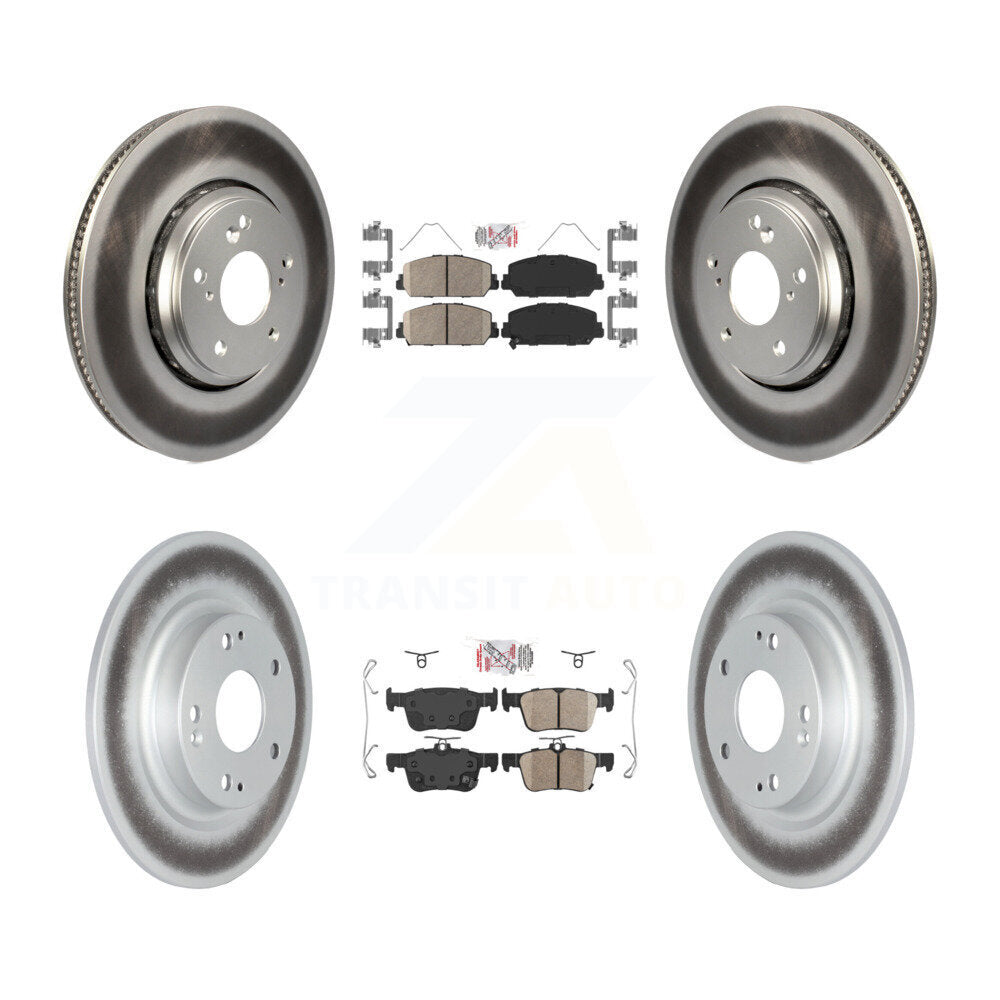 Transit Auto KGA-102880 Disc Brake Kit for 2017-2020 Honda Civic - Front and Rear
