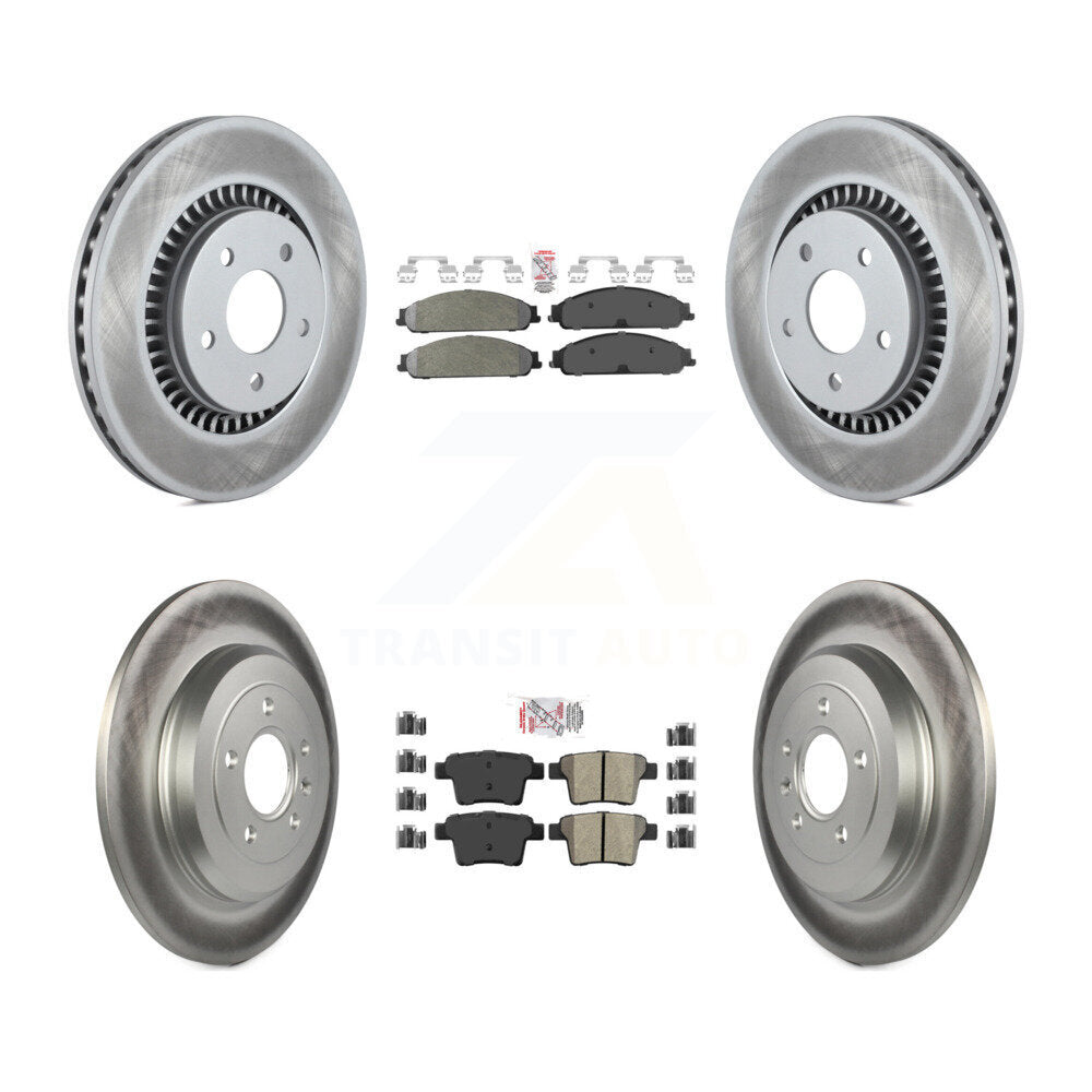 Transit Auto KGA-102910 Disc Brake Kit for 2005-2009 Ford Taurus, Ford Taurus X and More - Front and Rear
