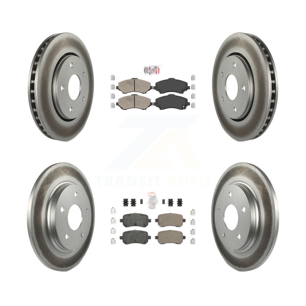 Transit Auto KGA-102925 Disc Brake Kit for 2008-2012 Chrysler Town & Country, Dodge Grand Caravan and More - Front and Rear