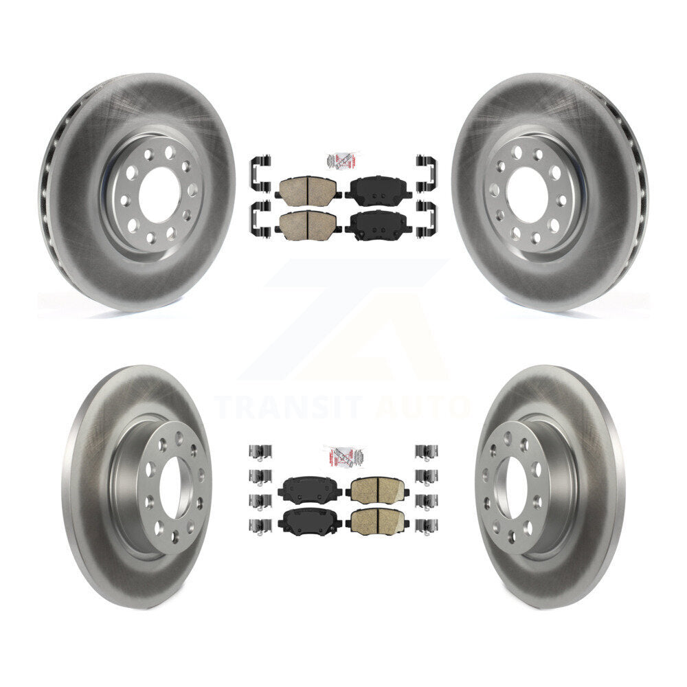 Transit Auto KGA-103004 Disc Brake Kit for 2015-2022 Fiat 500X, Jeep Renegade - Front and Rear