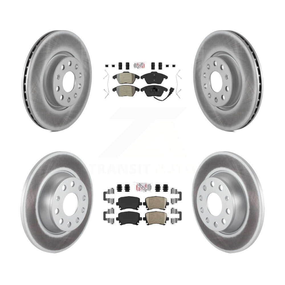 Transit Auto KGA-103043 Disc Brake Kit for 2006-2010 Volkswagen GTI, Audi A3 and More - Front and Rear