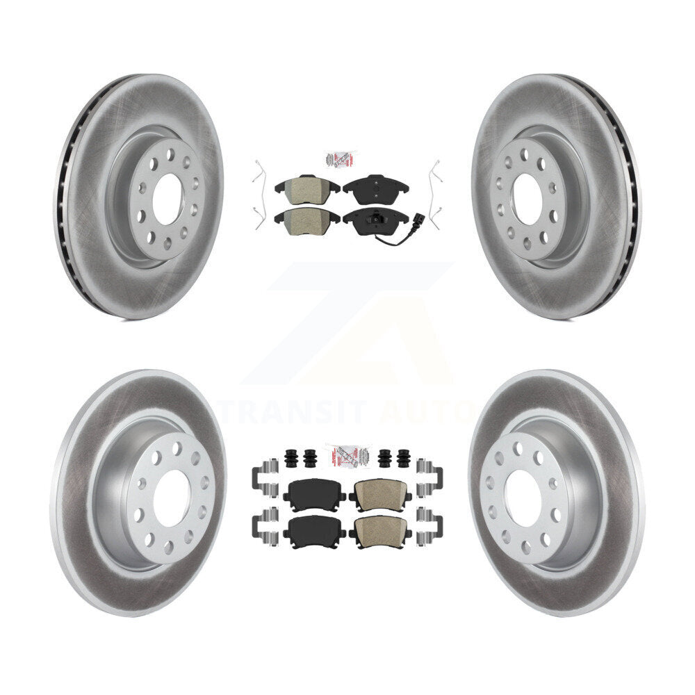 Transit Auto KGA-103044 Disc Brake Kit for 2006-2010 Volkswagen GTI, Audi A3 and More - Front and Rear