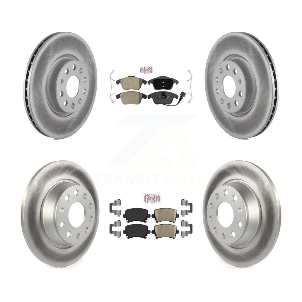 Transit Auto KGA-103054 Disc Brake Kit for 2009-2018 Volkswagen Tiguan Limited, Audi Q3 and More - Front and Rear