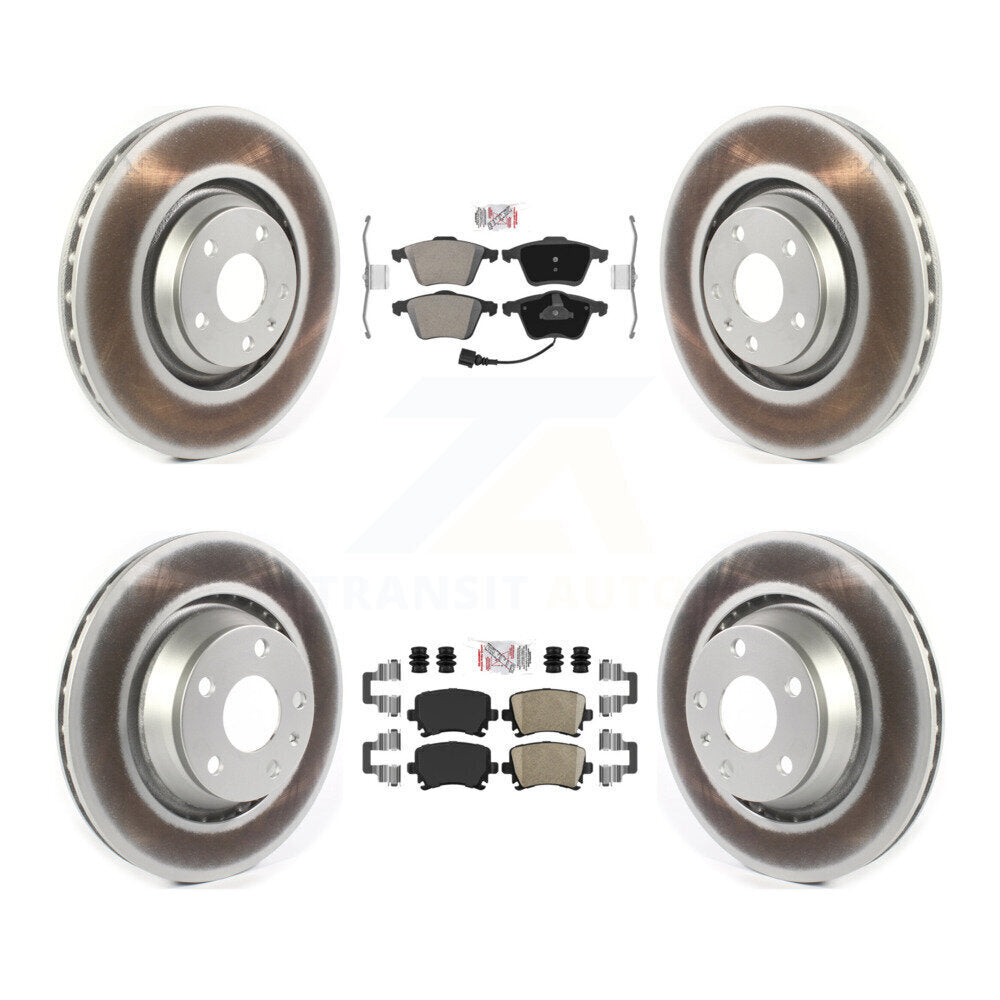 Transit Auto KGA-103059 Disc Brake Kit for 2009-2015 Audi TTS Quattro - Front and Rear