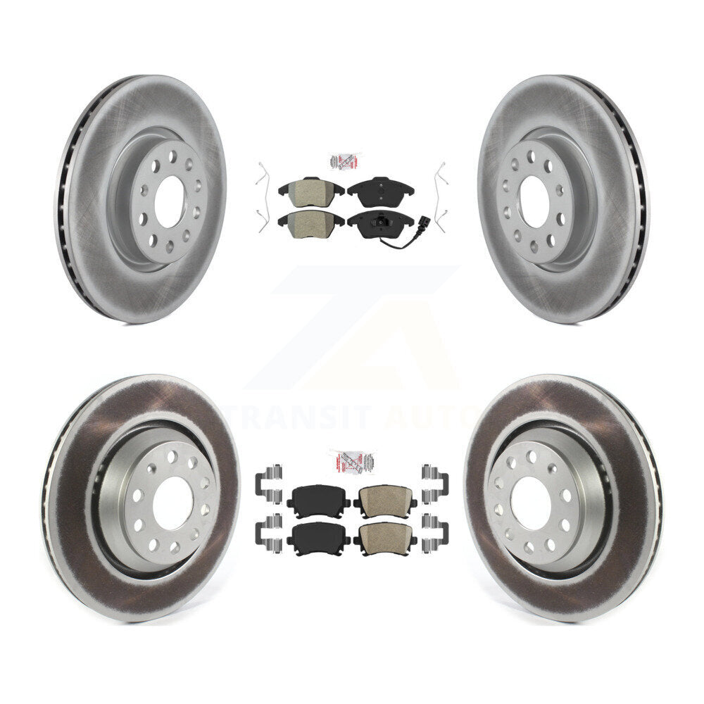 Transit Auto KGA-103080 Disc Brake Kit for 2009-2010 Volkswagen Passat CC - Front and Rear