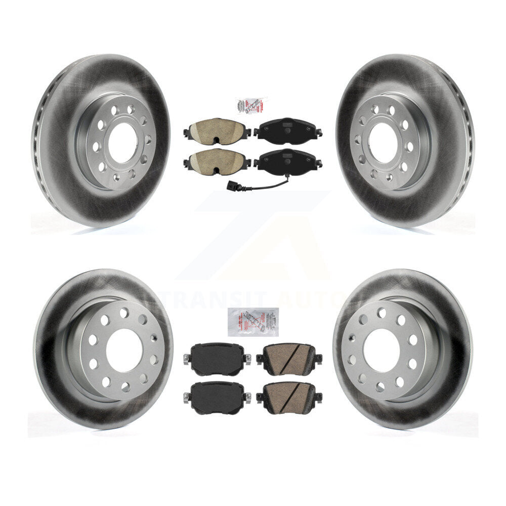 Transit Auto KGA-103095 Disc Brake Kit for 2015 Volkswagen Golf SportWagen - Front and Rear
