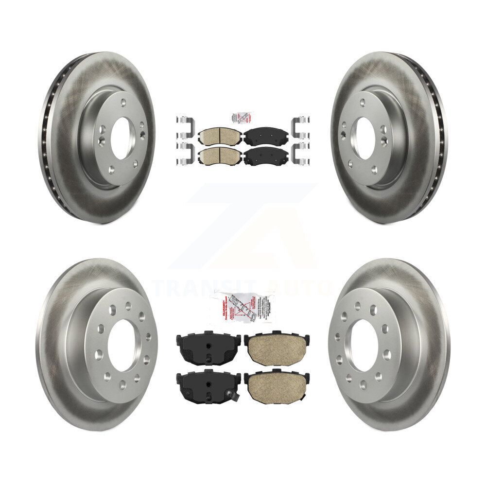 Transit Auto KGA-103184 Disc Brake Kit for 2004-2008 Hyundai Tiburon - Front and Rear