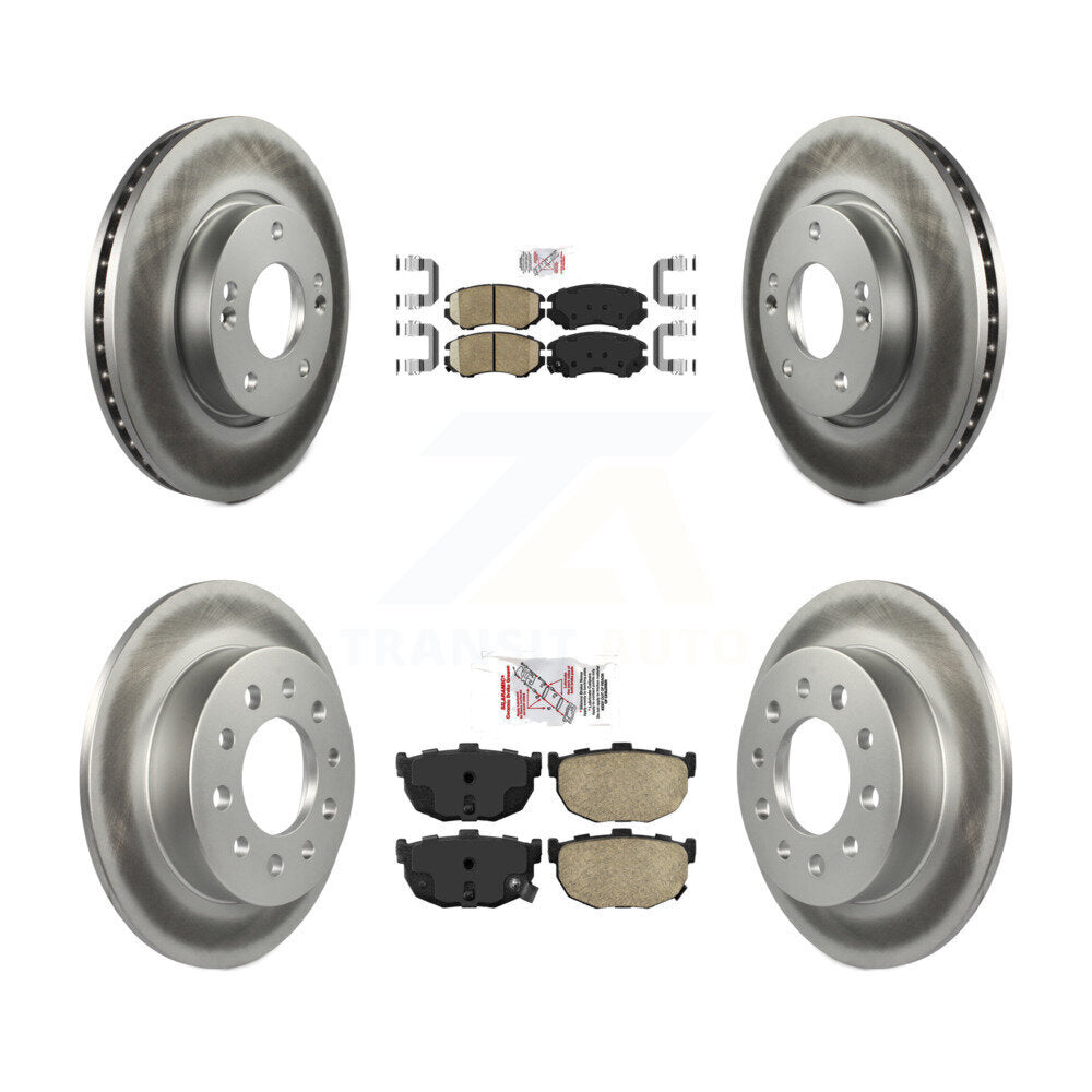 Transit Auto KGA-103186 Disc Brake Kit for 2003-2008 Hyundai Tiburon - Front and Rear