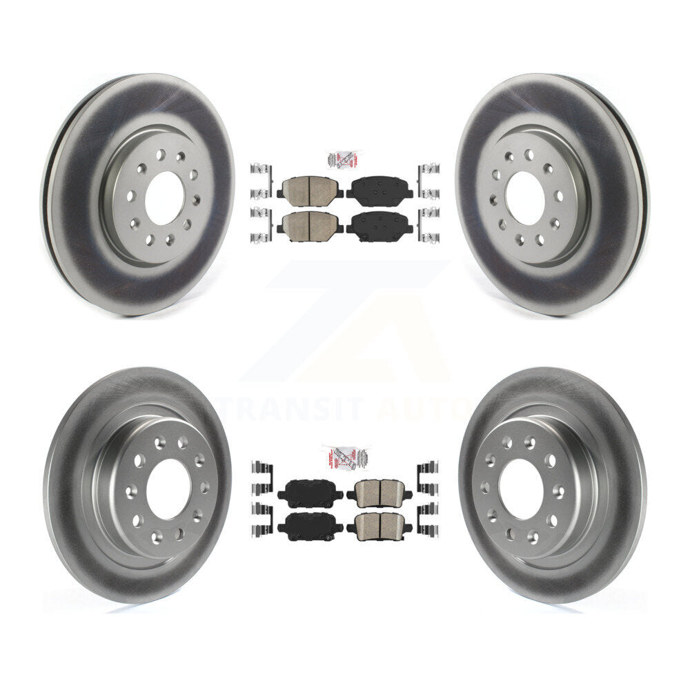 Transit Auto KGA-103247 Disc Brake Kit for 2019-2020 Buick Regal TourX, Chevrolet Equinox, GMC Terrain - Front and Rear