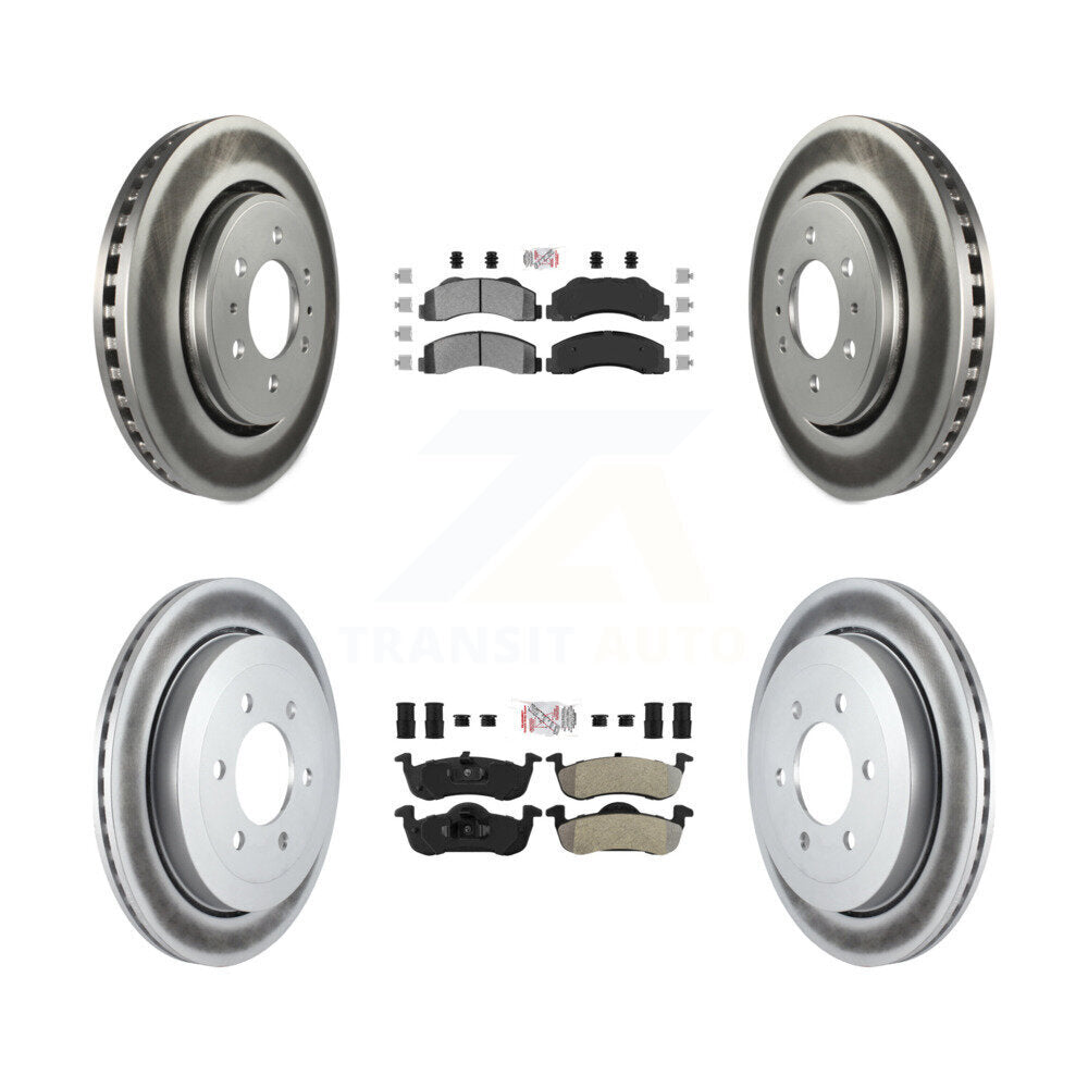 Transit Auto KGA-103250 Disc Brake Kit for 2010-2017 Ford Expedition, Lincoln Navigator - Front and Rear
