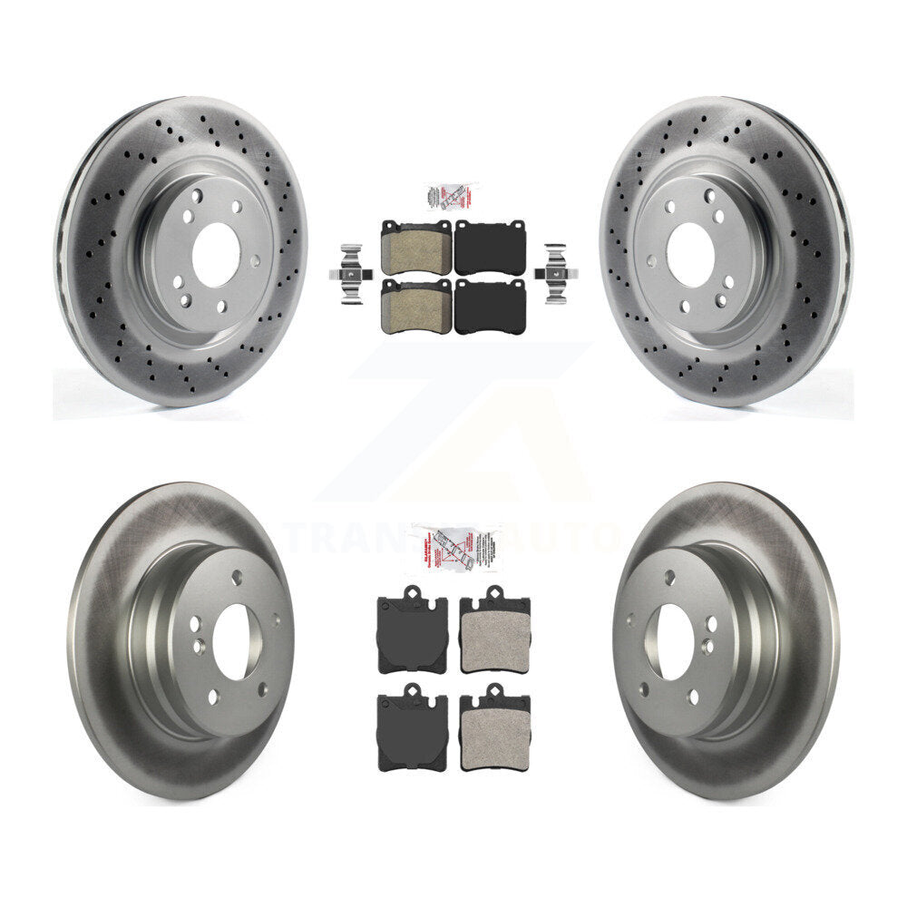 Transit Auto KGA-103292 Disc Brake Kit for 2004-2011 Mercedes-Benz SLK300, Mercedes-Benz CLK350 and More - Front and Rear