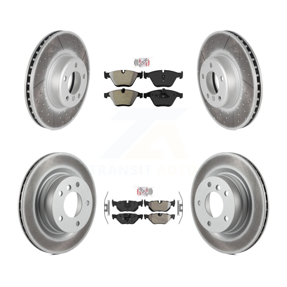 Transit Auto KGA-103320 Disc Brake Kit for 2013 BMW 328i - Front and Rear