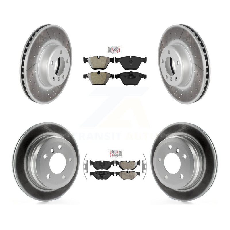 Transit Auto KGA-103325 Disc Brake Kit for 2013 BMW 328i - Front and Rear