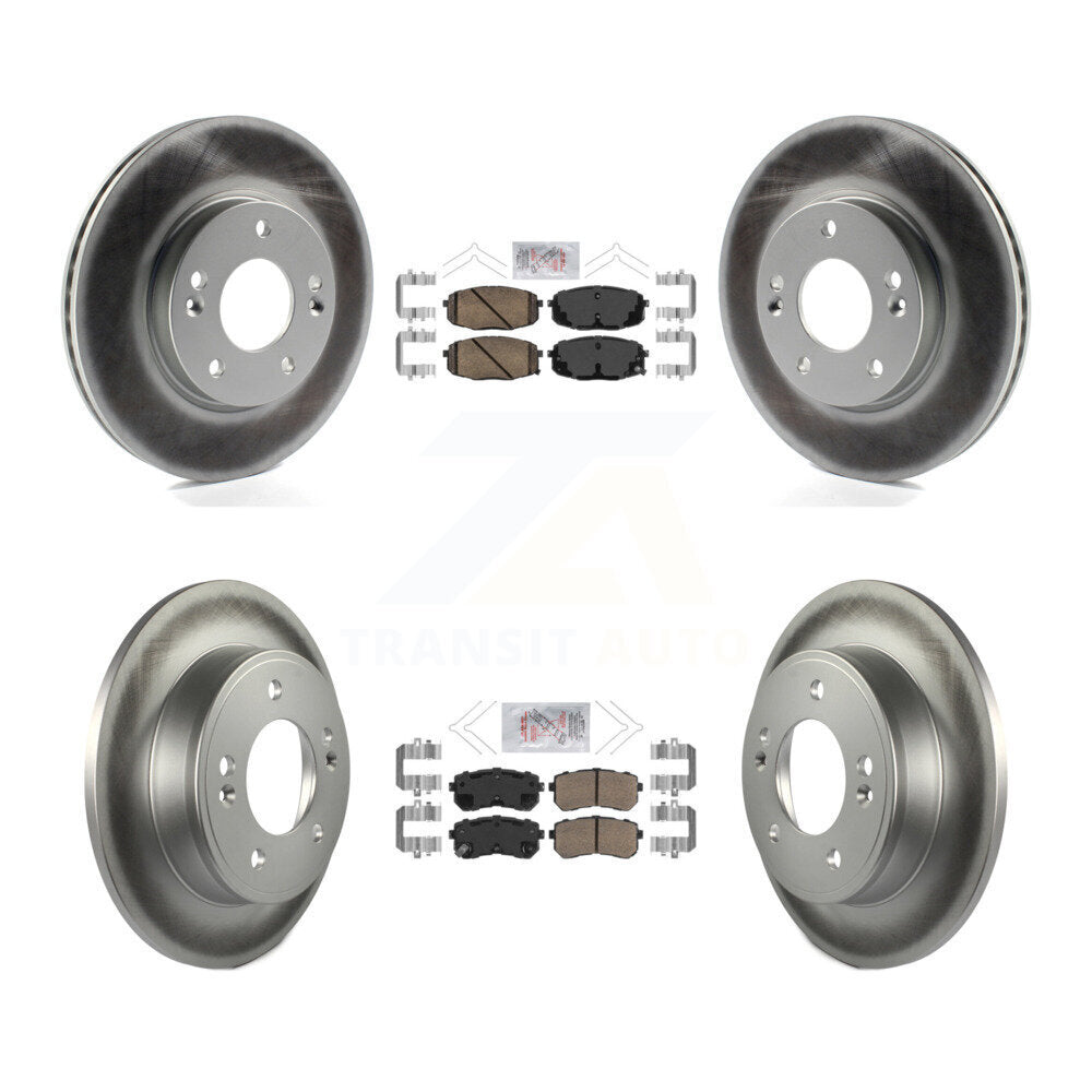 Transit Auto KGA-103342 Disc Brake Kit for 2018-2023 Hyundai Kona, Kia Seltos - Front and Rear