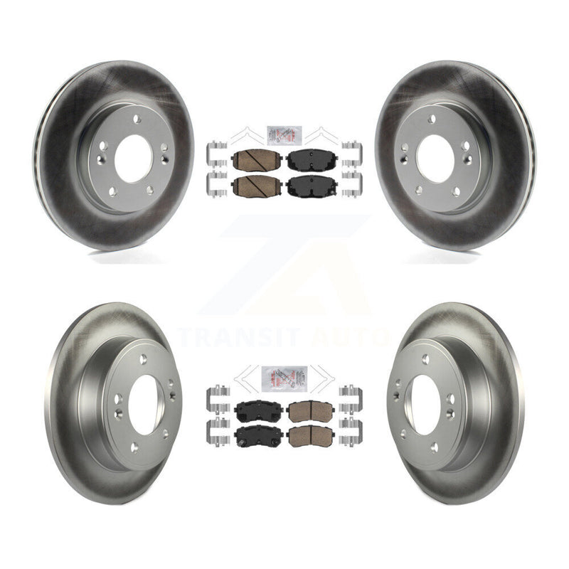 Transit Auto KGA-103342 Disc Brake Kit for 2018-2023 Hyundai Kona, Kia Seltos - Front and Rear
